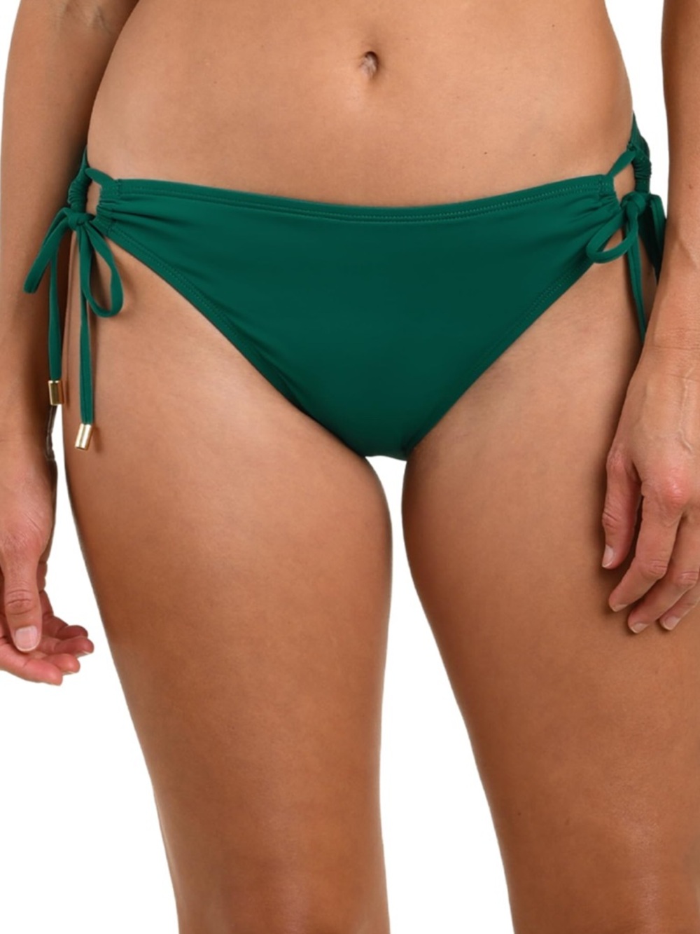 NWT La Blanca Island Goddess Side Loop Hipster Bikini Swimsuit Bottom, Jungle